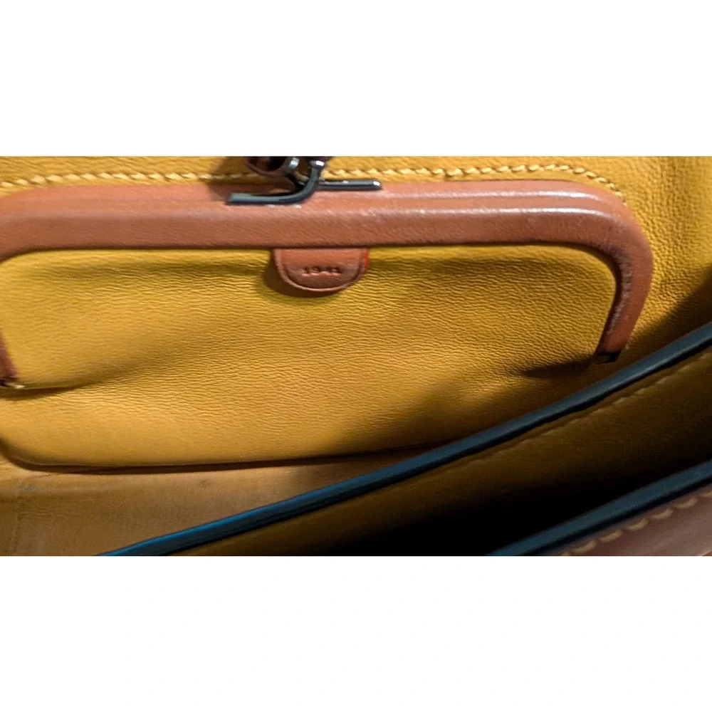 Disney X Coach Dinky Mickey Mouse Motif Leather Crossbody‎ Bag Tan